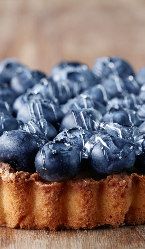 Вкусный сладкий пирог с ягодами черники