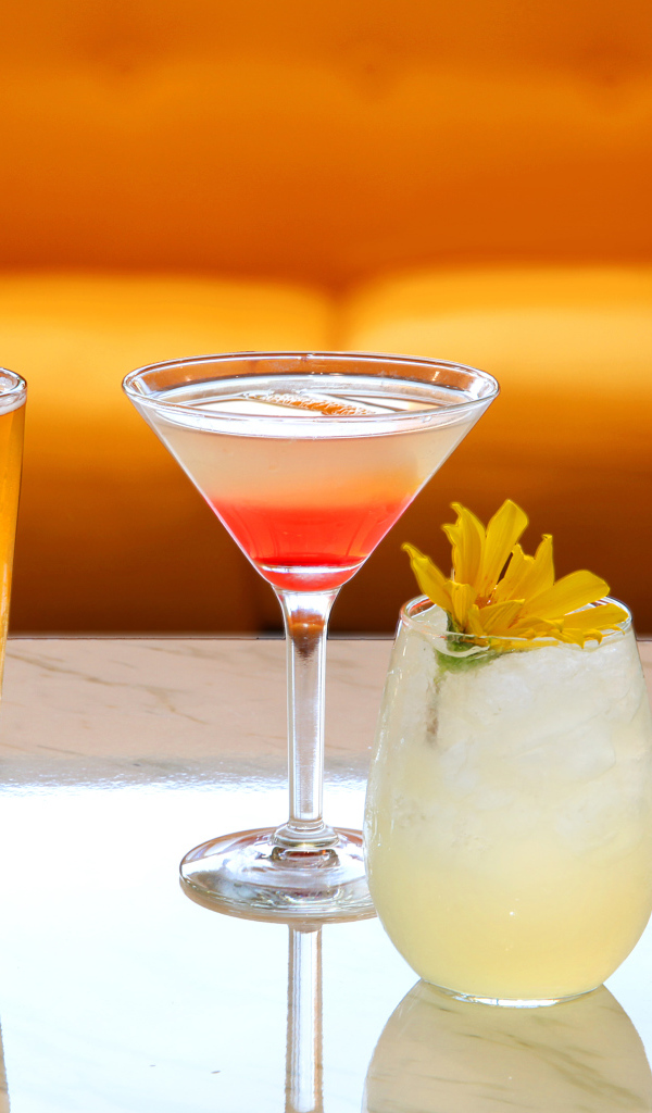 Алкогольные напитки на столе