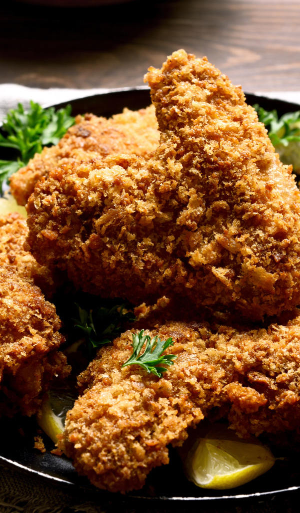 Запеченные хрустящие куриные крылышки