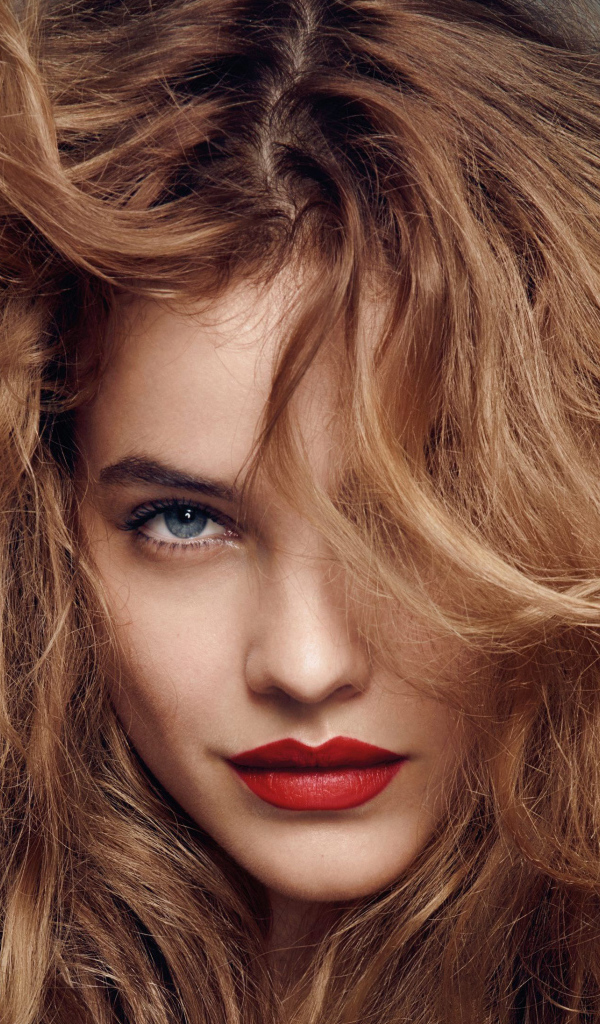 Модель Барбара Палвин с растрепанными волосами