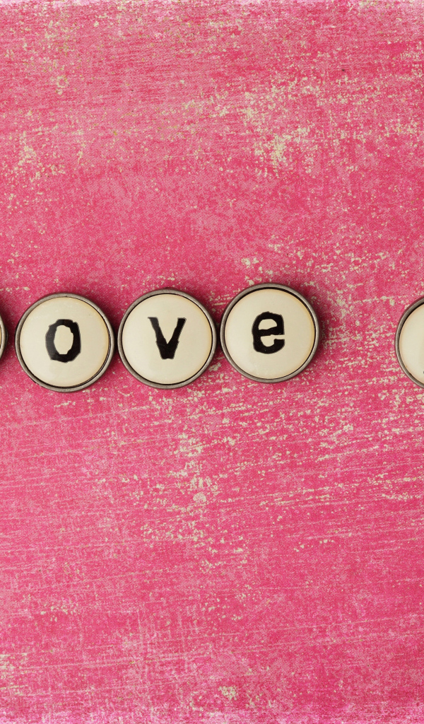 Надпись Я тебя люблю на розовом фоне