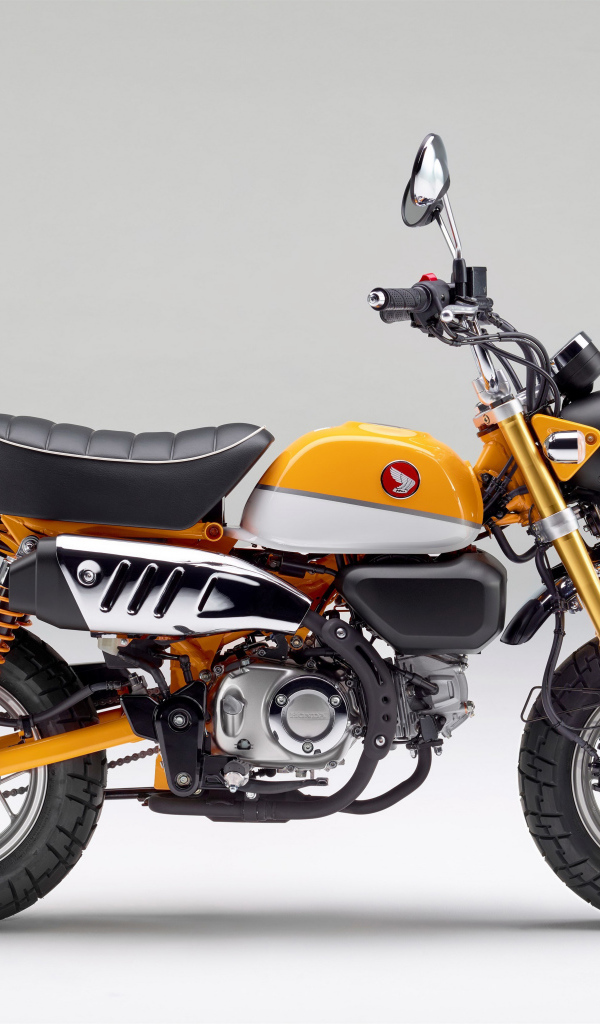 Мотоцикл Monkey 125, 2018 года на сером фоне