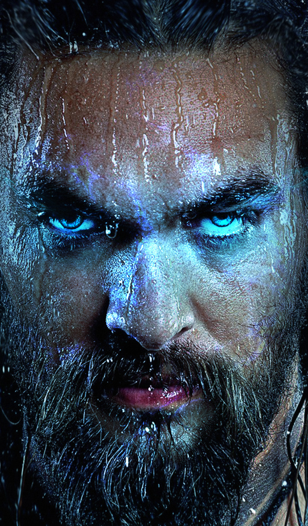 Actor Jason Momoa in the new film Aquaman, 2018