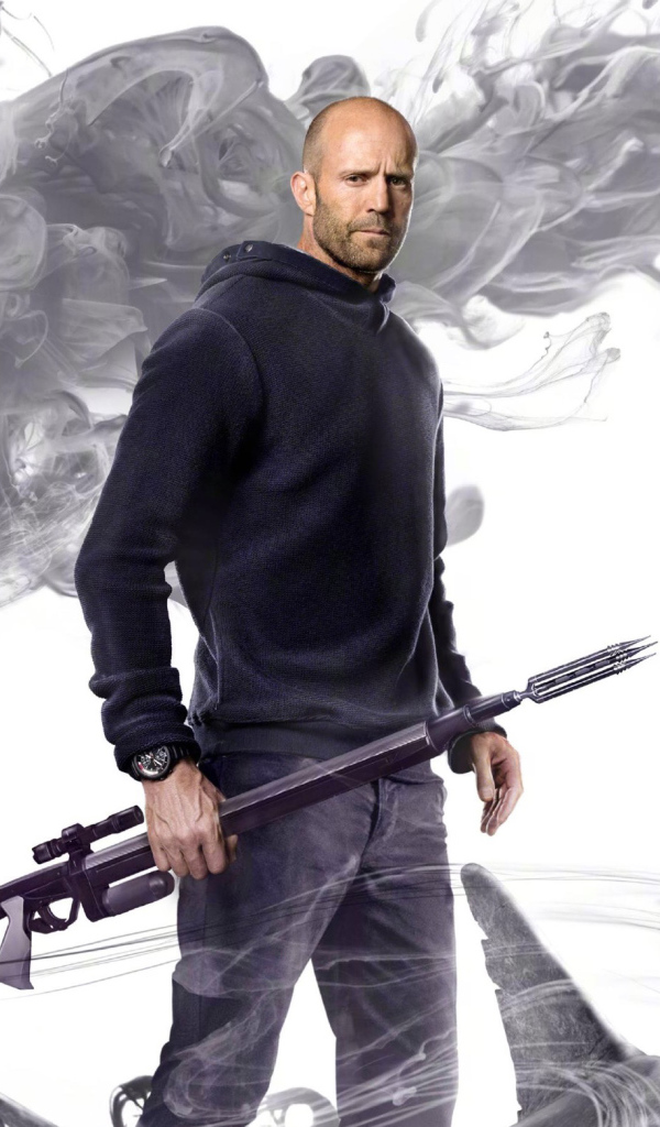 Актер Джейсон Стейтем в фильме Мег. Монстр глубины, 2018