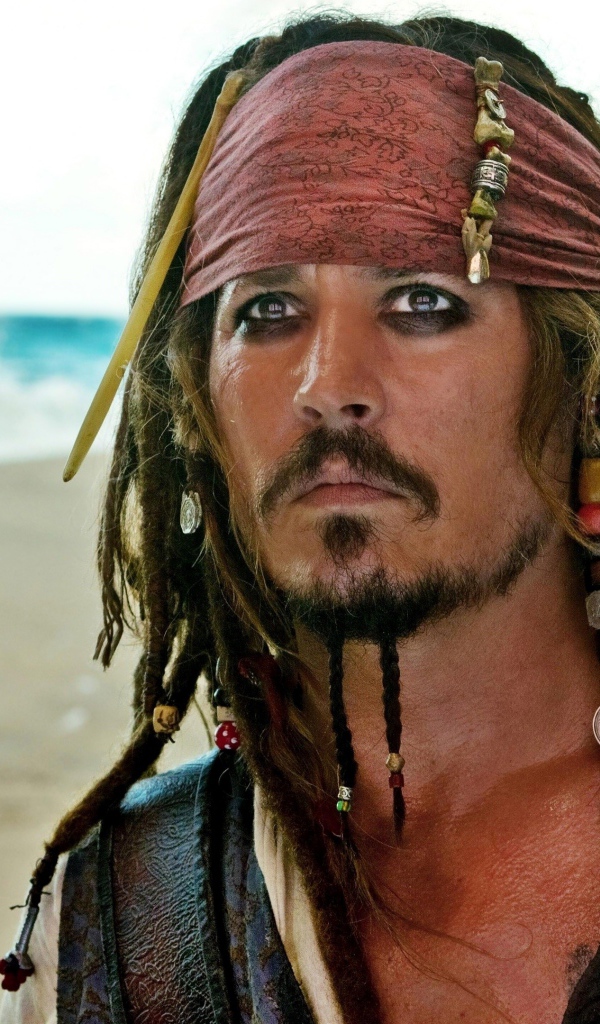 Captain Jack Sparrow in the movie 