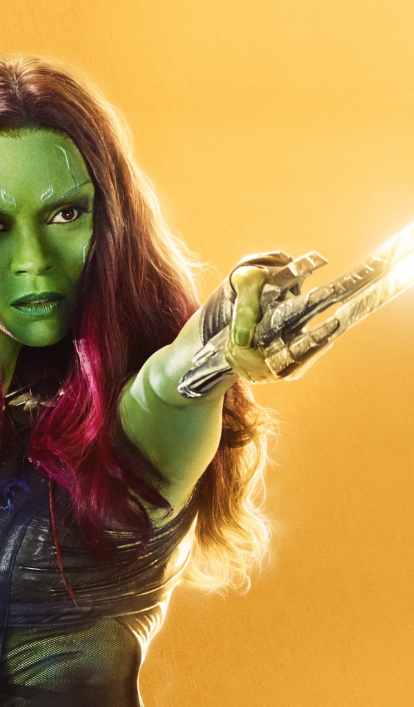 Гамора, персонаж фантастического фильма Мстители: Война бесконечности