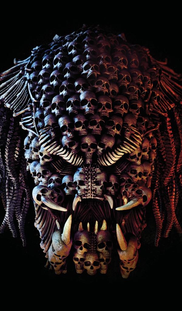 Movie Predator, 2018 on a black background