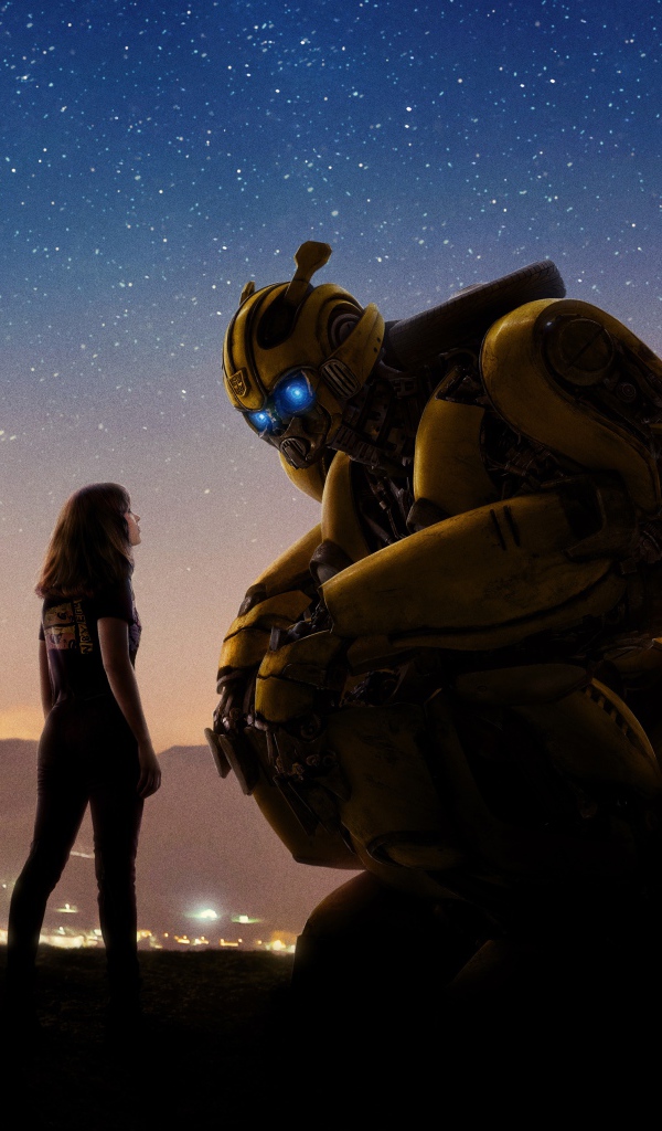 Постер нового фантастического фильма Бамблби (Трансформеры 6), 2018