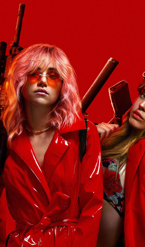 Постер фильма Нация убийц, 2018 на красном фоне