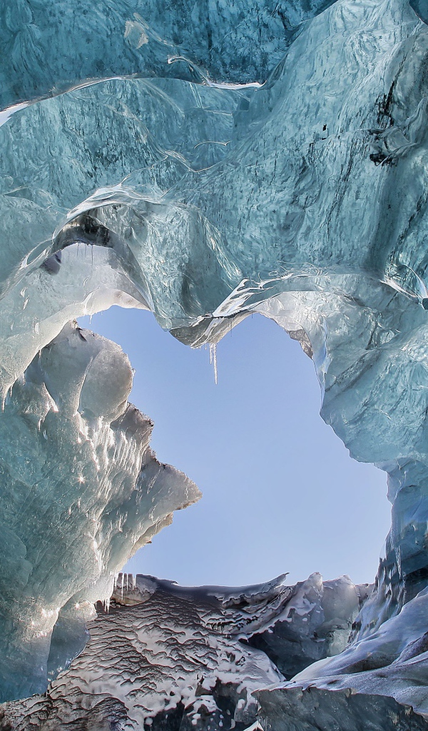 Красивый ледник Ватнайёкюдль, Исландия