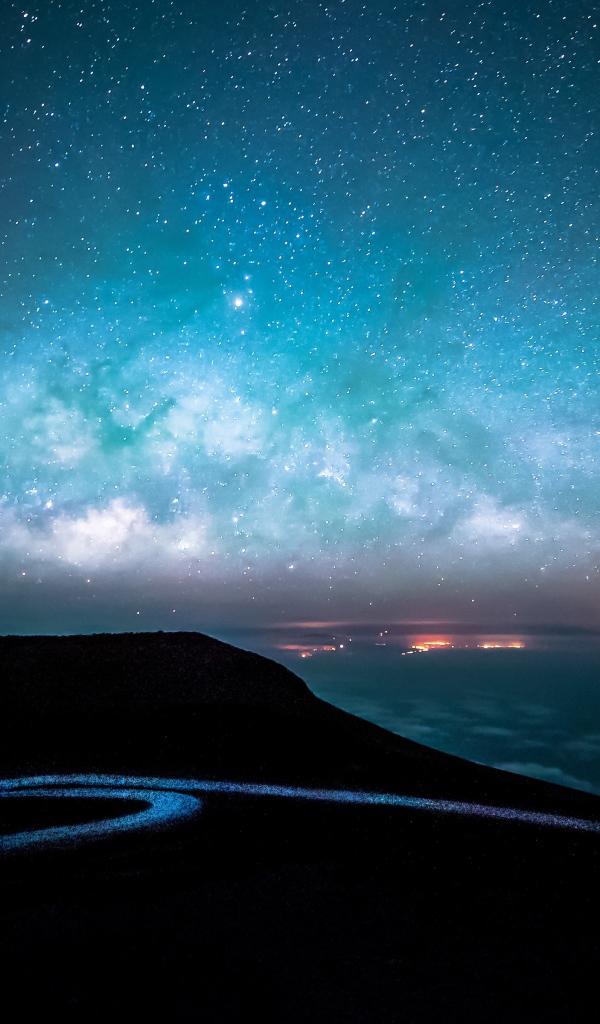 Красивое ночное звездное небо