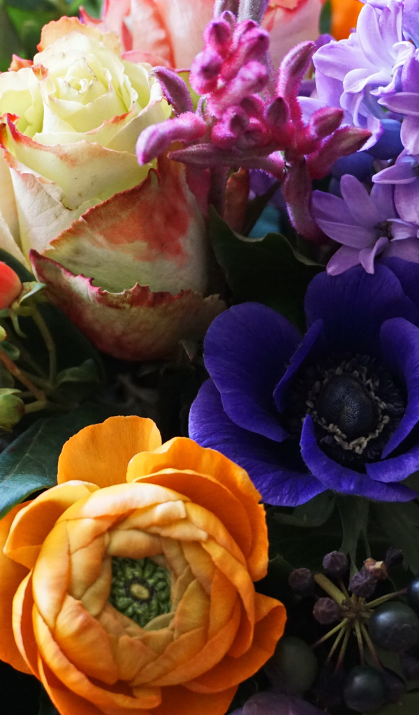 Красивый букет крупным планом