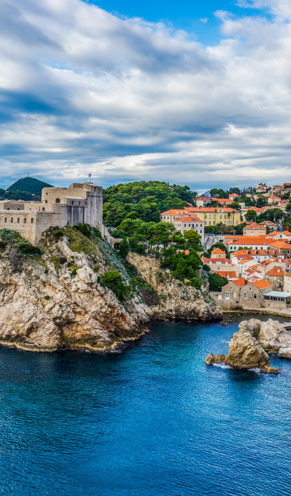 Город Дубровник побережье Хорватия
