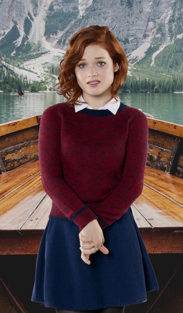 Американская актриса Джейн Леви в лодке