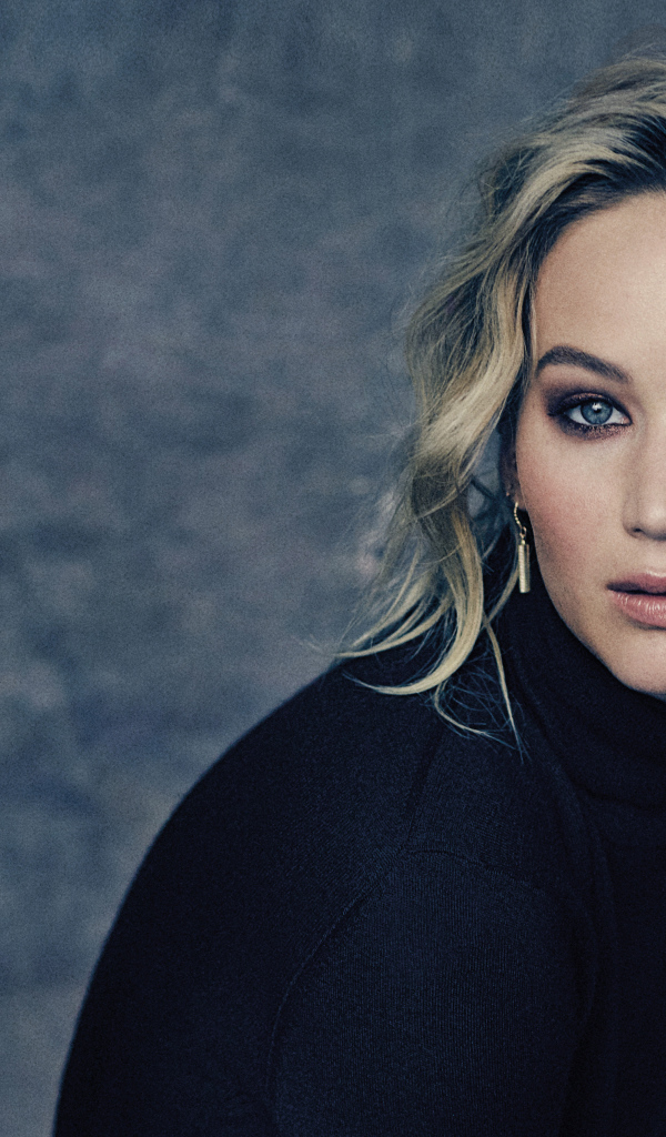 Голубоглазая популярная актриса Дженнифер Лоуренс