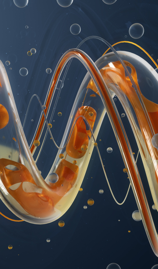 Абстрактная спираль на синем фоне 