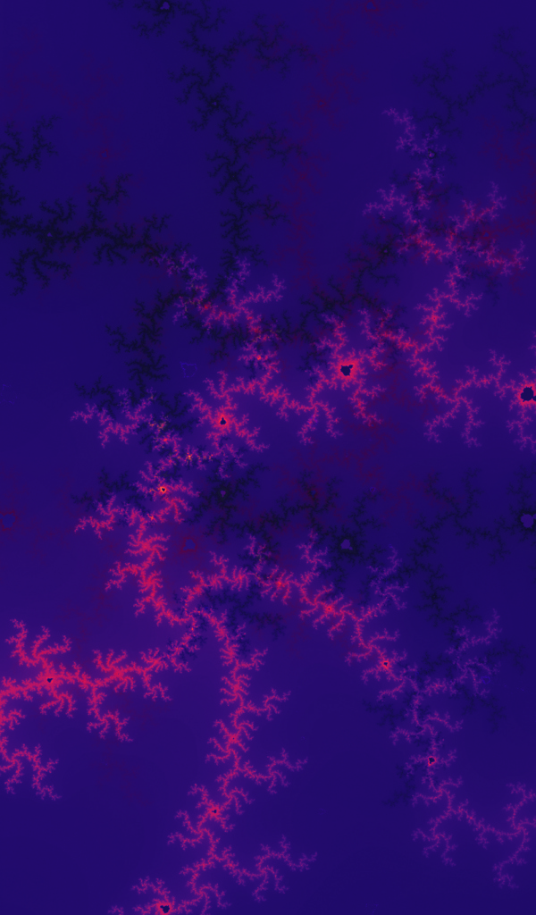 Морозный фрактальный рисунок 