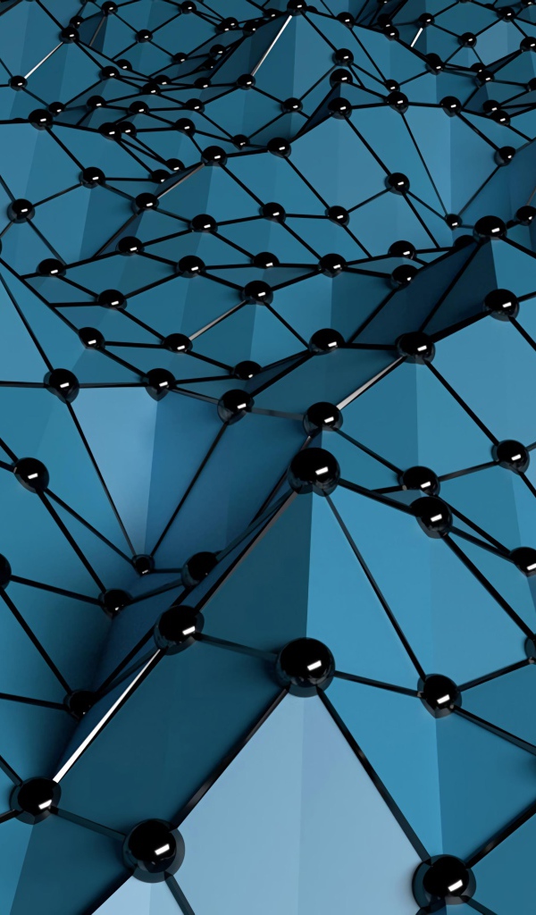 Серые геометрические фигуры с черными точками 3д графика