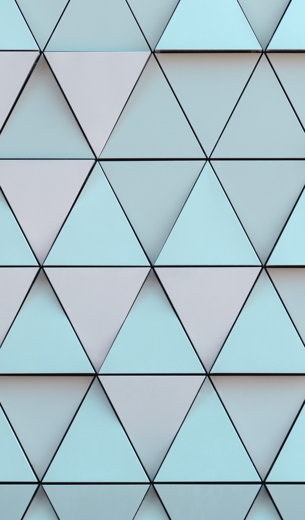 Разноцветные треугольники с черными линиями 3д графика