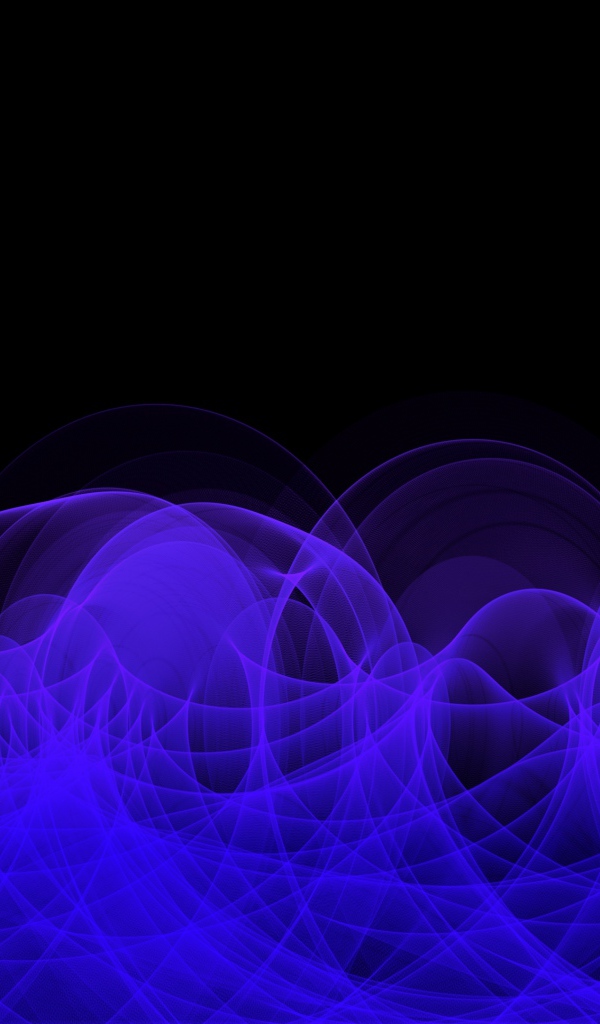 Неоновый синий дым на черном фоне