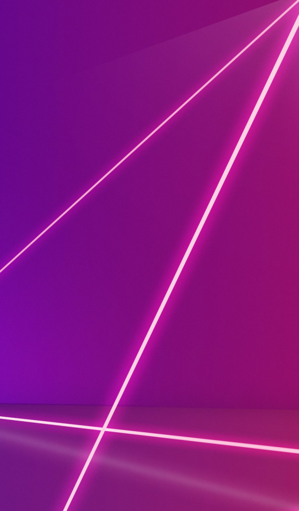Розовые лазерные лучи на сиреневом фоне