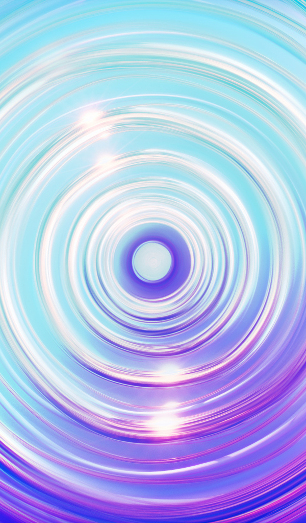 Абстрактные неоновые волны в воронке