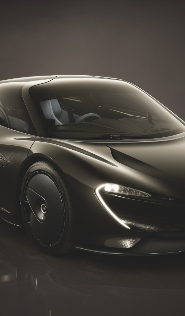 Черный автомобиль  Speedtail Stratosphere 2019 года