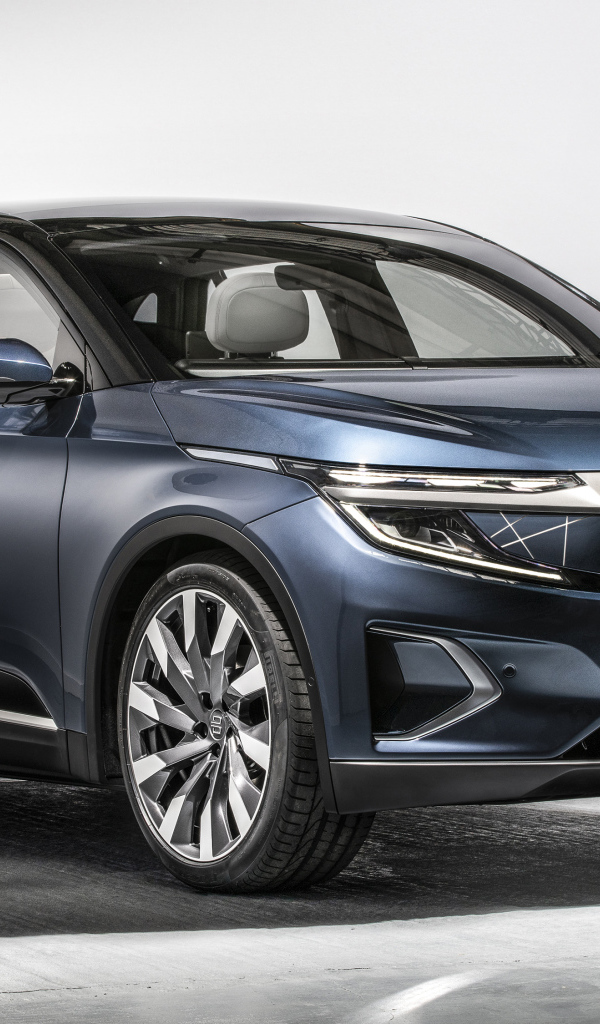 Автомобиль BYTON M-Byte 2020 года на сером фоне