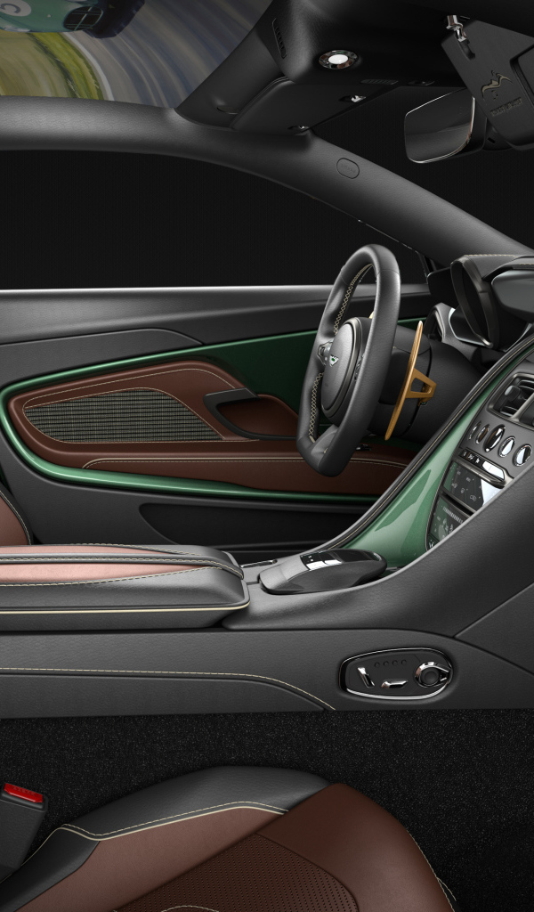 Leather stylish interior car Aston Martin DBS 59, 2018