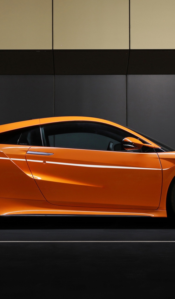 Стильный новый автомобиль Honda NSX 2019 года вид сбоку