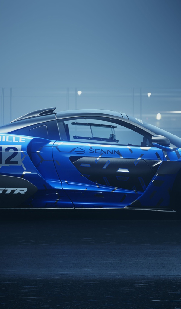 Гоночный автомобиль McLaren Senna GTR 2019 года вид сбоку
