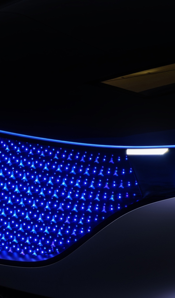Неоновая подсветка автомобиля Mercedes-Benz Vision EQS 2019 года