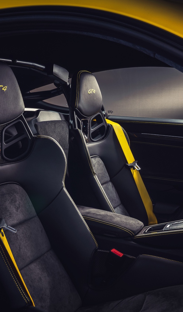 Салон автомобиля Porsche 718 Cayman GT4, 2019 