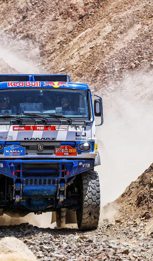 Sports Kamaz off-road at the rally competition
