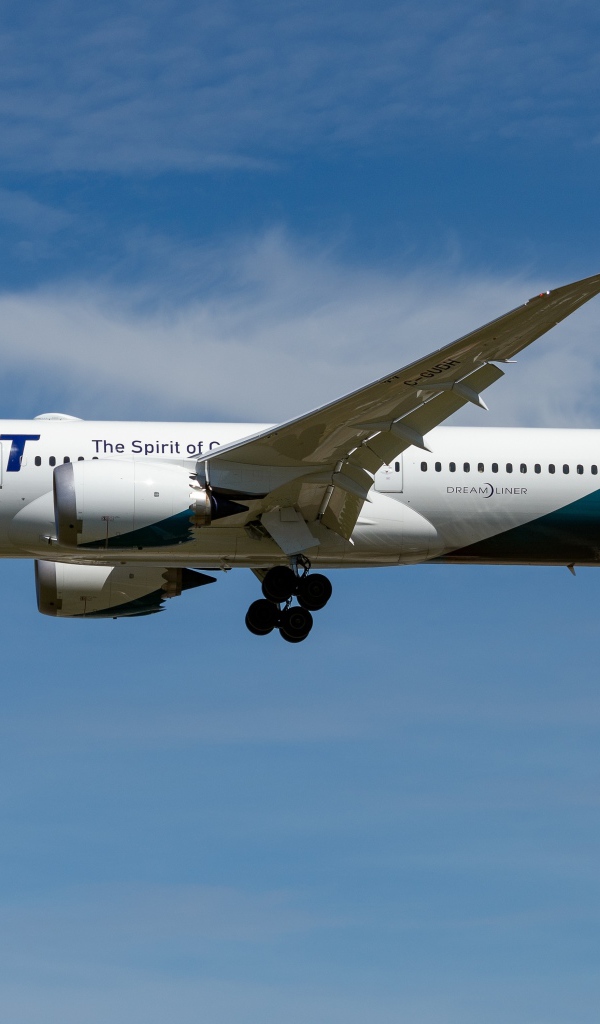 Пассажирский самолет Boeing 787-9 авиакомпании WestJet