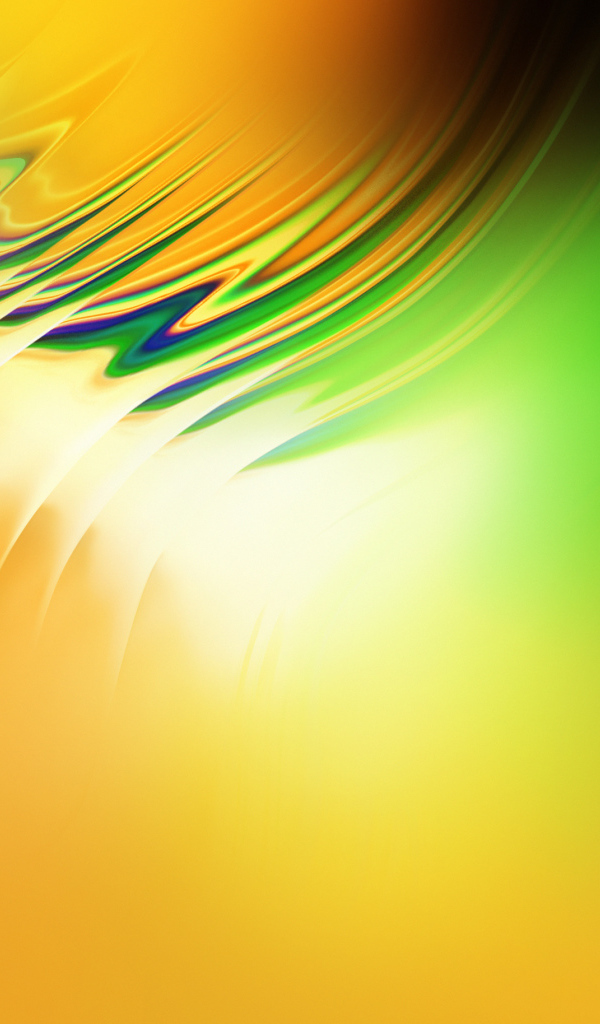 Желтый фон с размытыми волнами 