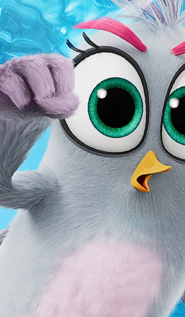 Bird character of the new cartoon Angry Birds at cinema 2, 2019