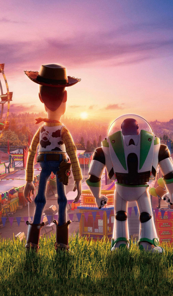 Персонажи Шериф Вуди и Базз Лайтер мультфильм История игрушек 4, 2019 года
