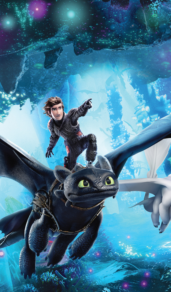 Фантастический полет на Беззубике персонажи мультфильма Как приручить дракона 3