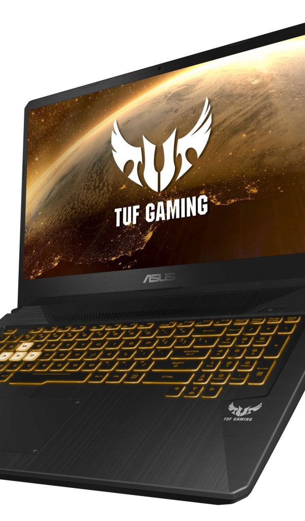 Игровой ноутбук ASUS TUF Gaming FX505DY & FX705DY на белом фоне, CES 2019