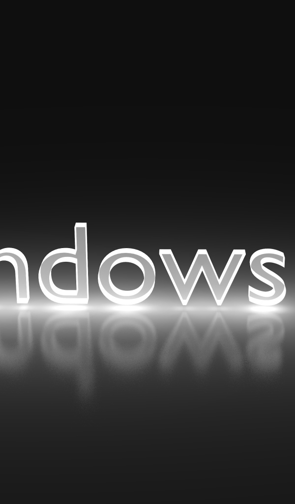 Надпись операционной системы Windows 10 на сером фоне