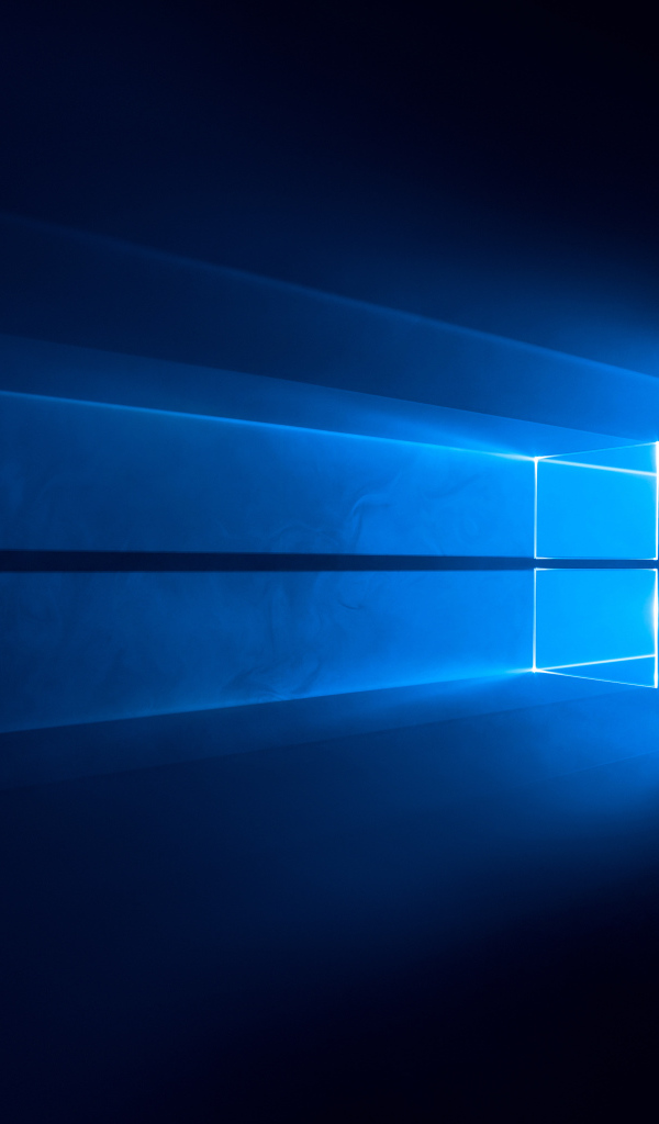 Логотип Windows 10 на синем фоне