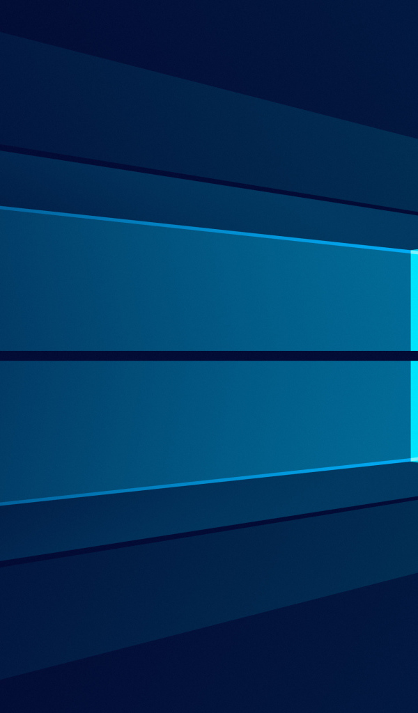 Окно Windows 10 на синем фоне