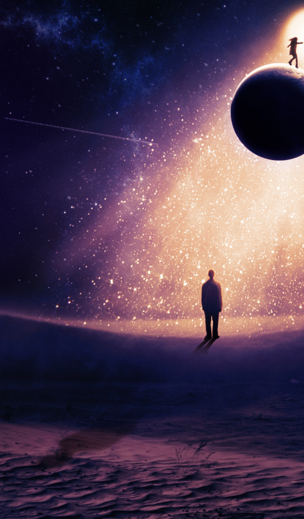 Фантастический сон с планетами