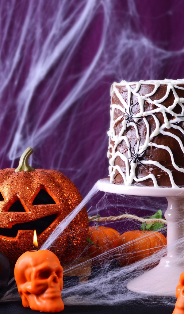 Торт и декор на праздник Хэллоуин 