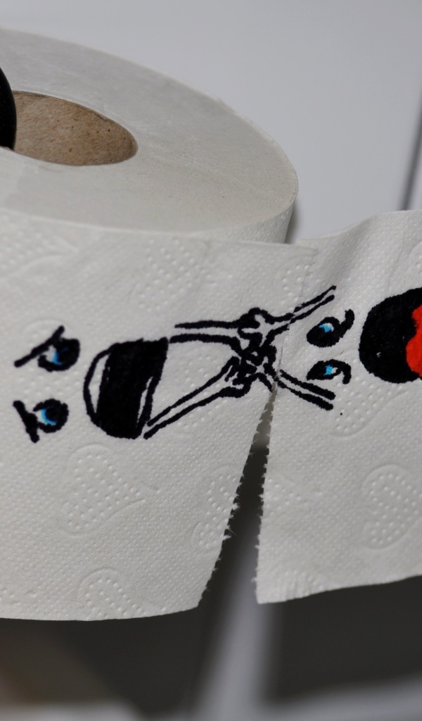 Прикольная туалетная бумага с рисунком