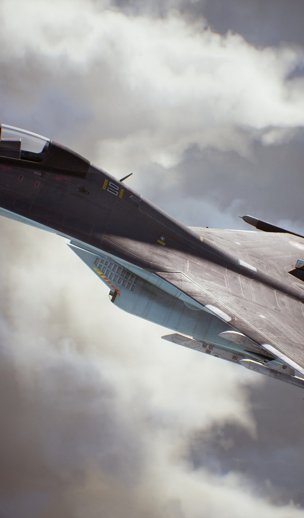 Истребитель из компьютерной игры Ace Combat 7: Skies Unknown, 2019