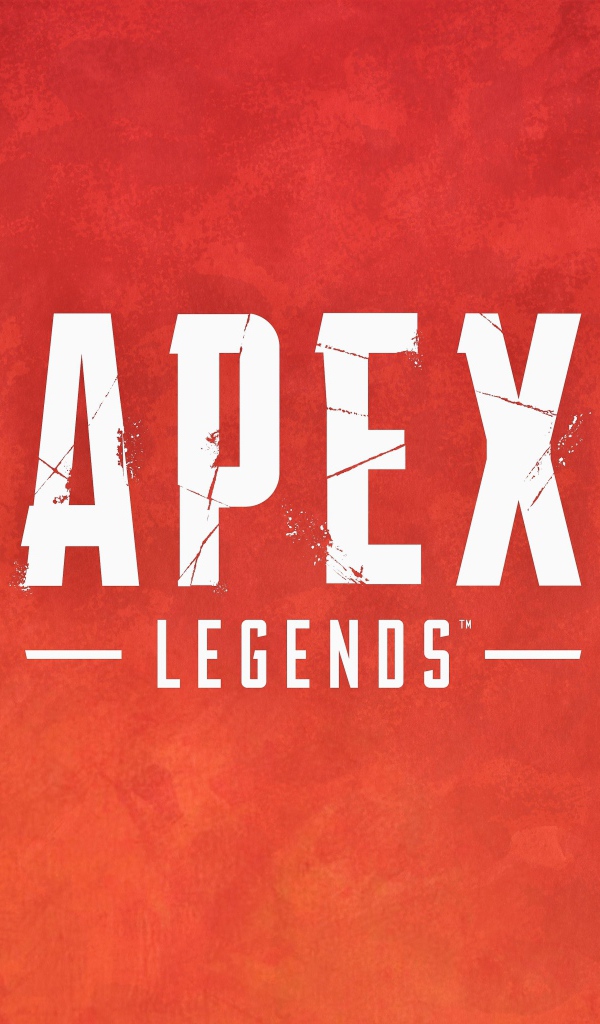 Логотип компьютерной игры Apex Legends на красном фоне