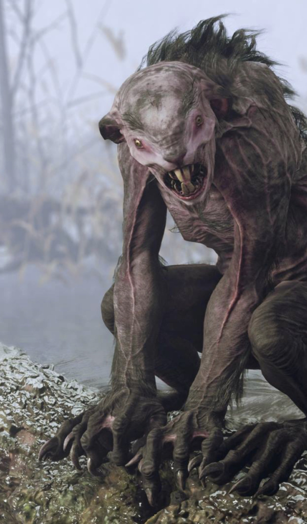 Монстр из компьютерной игры Metro Exodus, 2019 года