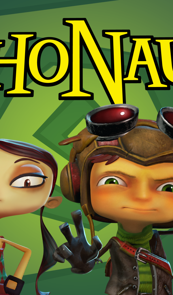 Постер с главными героями игры Psychonauts 2, 2019 года